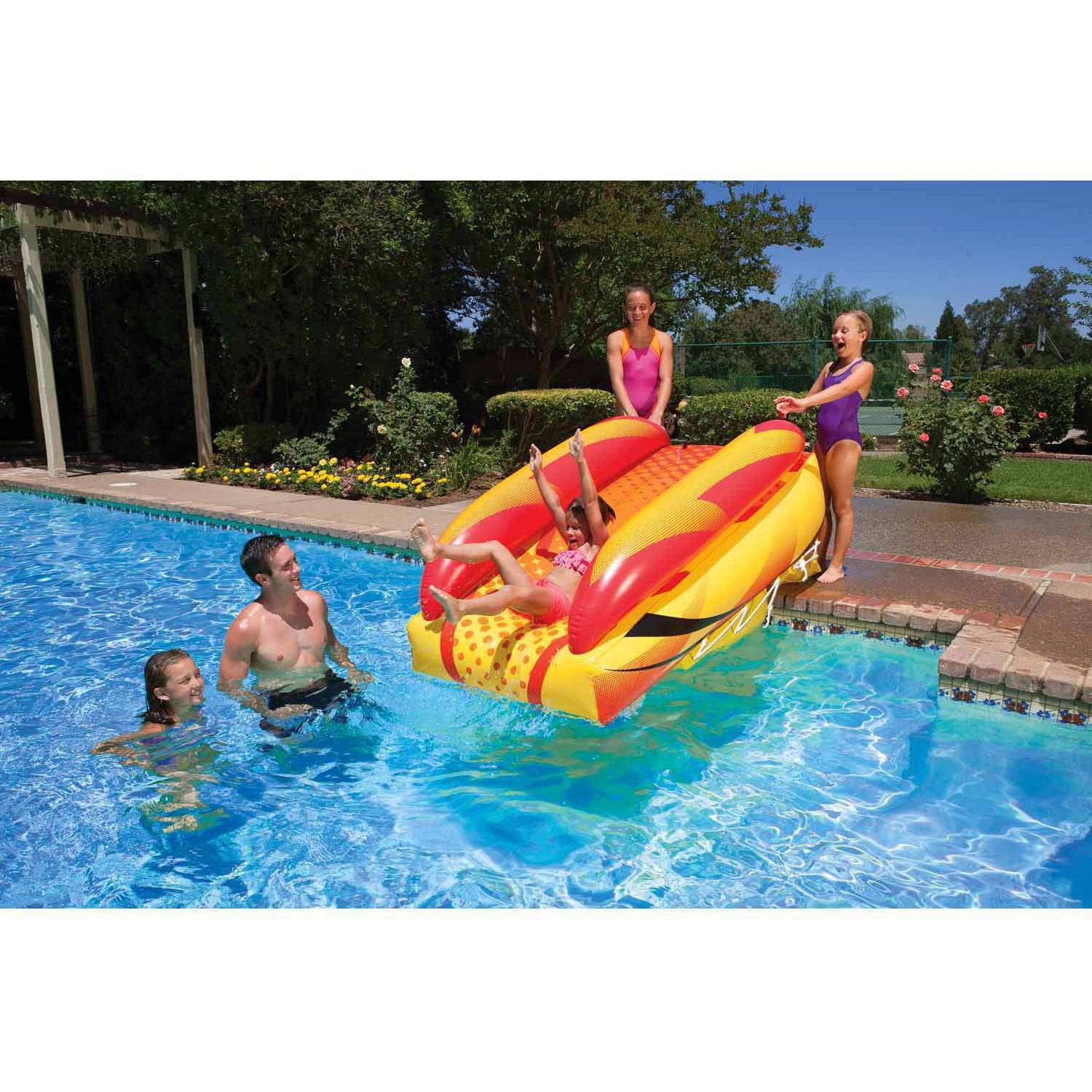 Swimline Superslide Swimming Pool Inflatable 94" x 37" Slide 