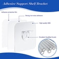 thumbnail image 3 of 60 Pcs Support Adhésif Non Perforé pour Étagère Support de Cloison de Garde-Robe Couche Fixe Crochet Support Adhésif, 3 of 5