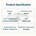 thumbnail image 4 of Modern Bladeless Ceiling Fan With Light And Remote Control - Smart Flush Mount, 4 of 5
