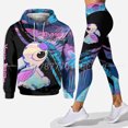 thumbnail image 4 of Conjunto de sudadera con capucha 3D para mujer, pantalones de Yoga deportivos, Leggings con capucha, ropa deportiva de moda, moletom femenino, nuevo ángulo, 2024, 4 of 5