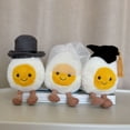 thumbnail image 2 of Lindo huevo cocido de graduación, juguete de peluche, huevo divertido, huevo escalfado, muñeca, regalo de boda para niños, jc, mismo estilo, 2 of 5
