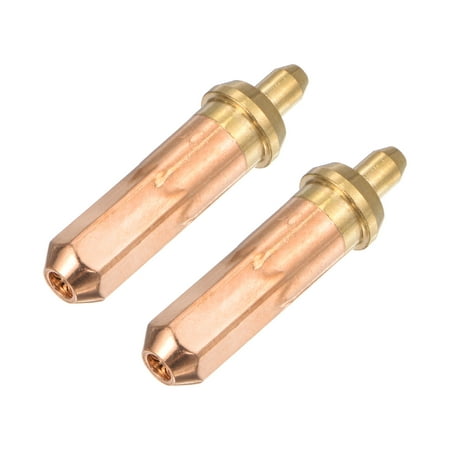 

Uxcell 2Pcs Red Copper Brass Plum Shape Cutting Tip 1mm Dia 60mm Length 100#1