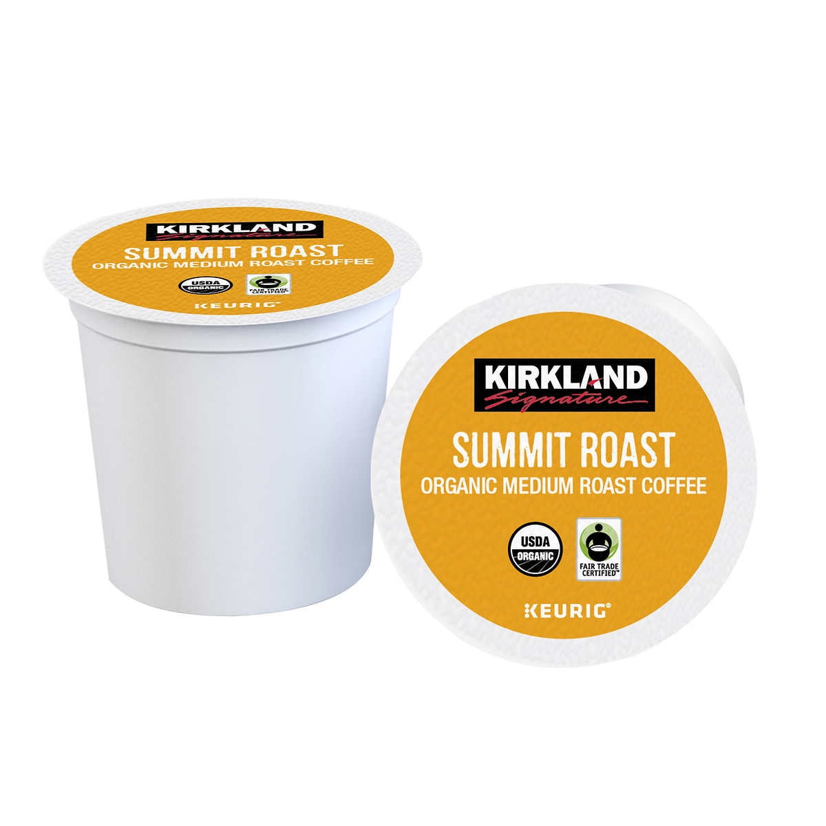 Kirkland Signature Coffee Organic Summit Roast K-Cup Pod 120 Count