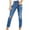 Blue, variant on XWSHYW Womens Pants Women Fashion Casual Solid Pants Jeans Pocket Pants Womens Jeans
