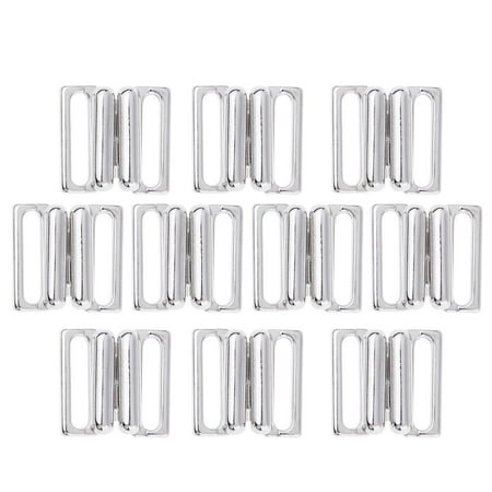 

Prettyia 10 Pcs Alloy Bra Strap Adjuster Slider Hook Lingerie Sewing Crafts