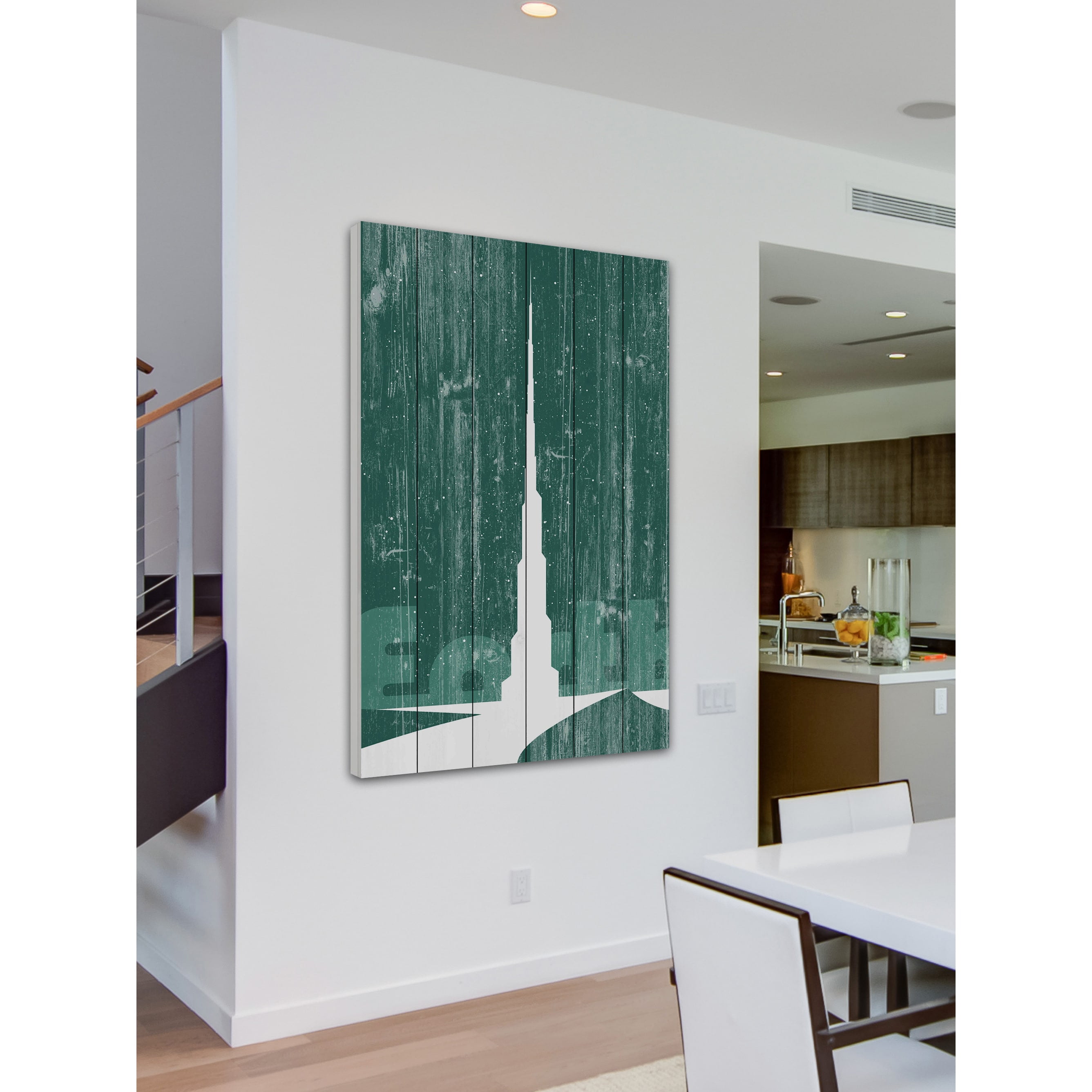 Marmont Hill - "Earth" Painting Print on White Wood