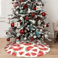 thumbnail image 5 of Yiaed Hand Drawn Watermelon Print Christmas Tree Skirt , Tree SkirtsTree Mat for Christmas Winter Holiday Indoor Decorations-30", 5 of 7