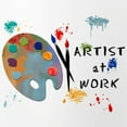 thumbnail image 2 of CafePress - Artist At Work - Pint Glass, Drinking Glass, 16 oz. CafePress, 2 of 4