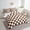 Saddlebrown, variant on Erosebridal Plaid Square Bedding Sets Twin Size,Geometric Buffalo Comforter Sets with Sheets,Checkered Decor,Breathable,7-Piece