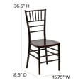 thumbnail image 4 of Flash Furniture Hercules Premium Series Adult Size Resin Stacking Chiavari Chair, Mahogany, 4 of 12