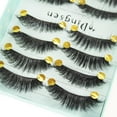 thumbnail image 4 of Fiudx Pestañas 3D, Pestañas Gruesas de Aspecto Natural, Pestañas Largas y Rizadas de Tira Completa, Estilo Glamuroso y Sutil, Pestañas Reutilizables, Maquillaje para Bodas, Look Perfecto para Selfies, 4 of 6