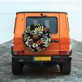 thumbnail image 2 of Daiia Multicolored Butterflies Tire Covers , Travel Trailer Camper Truck SUV Motorhome Waterproof Wheel Cover, Sun Rain Snow Protector-17 inch, 2 of 9