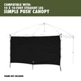 thumbnail image 4 of Ozark Trail Canopy Sun Wall Accessory 10'x10', Black, 4 of 14