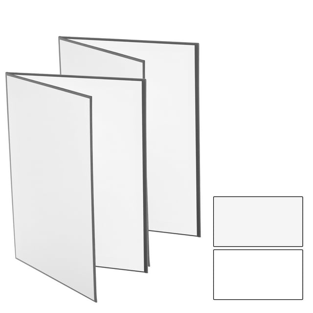 Uxcell 2pcs 17"x11" Light Reflectors 2 in 1 Photography Reflector Cardboard