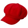 thumbnail image 1 of Ayyufe - Gorro de lana para mujer, estilo sencillo, cálido, para otoño e invierno, informal, de lana, boina francesa, color liso, 1 of 3