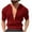 Red, variant on Dagugfen Mens T Shirts Summer V Neck Short Sleeve Loose Vacation Travel Casual Tee Tops Solid Color