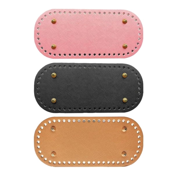 Bolsas de bricolaje Colco preperforadas alfombrilla moldeadora de fondo piezas de fabricación de bolsos accesorios 52 agujeros Negro Marrón Rosa