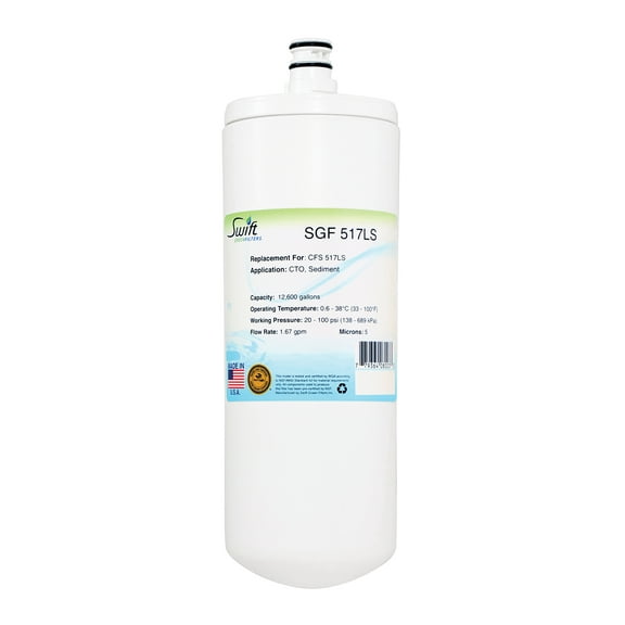 Swift Green Filters SGF 517LS Replacement Water Filter for Aqua Pure CFS 517LS-1 Pack