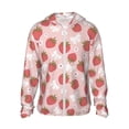 thumbnail image 2 of Lsque Floral Strawberr UPF 50+ Lightweight Sun Protection Men's Women's Long Sleeve Shirt, Hoodie Performance -XX-Large, 2 of 9