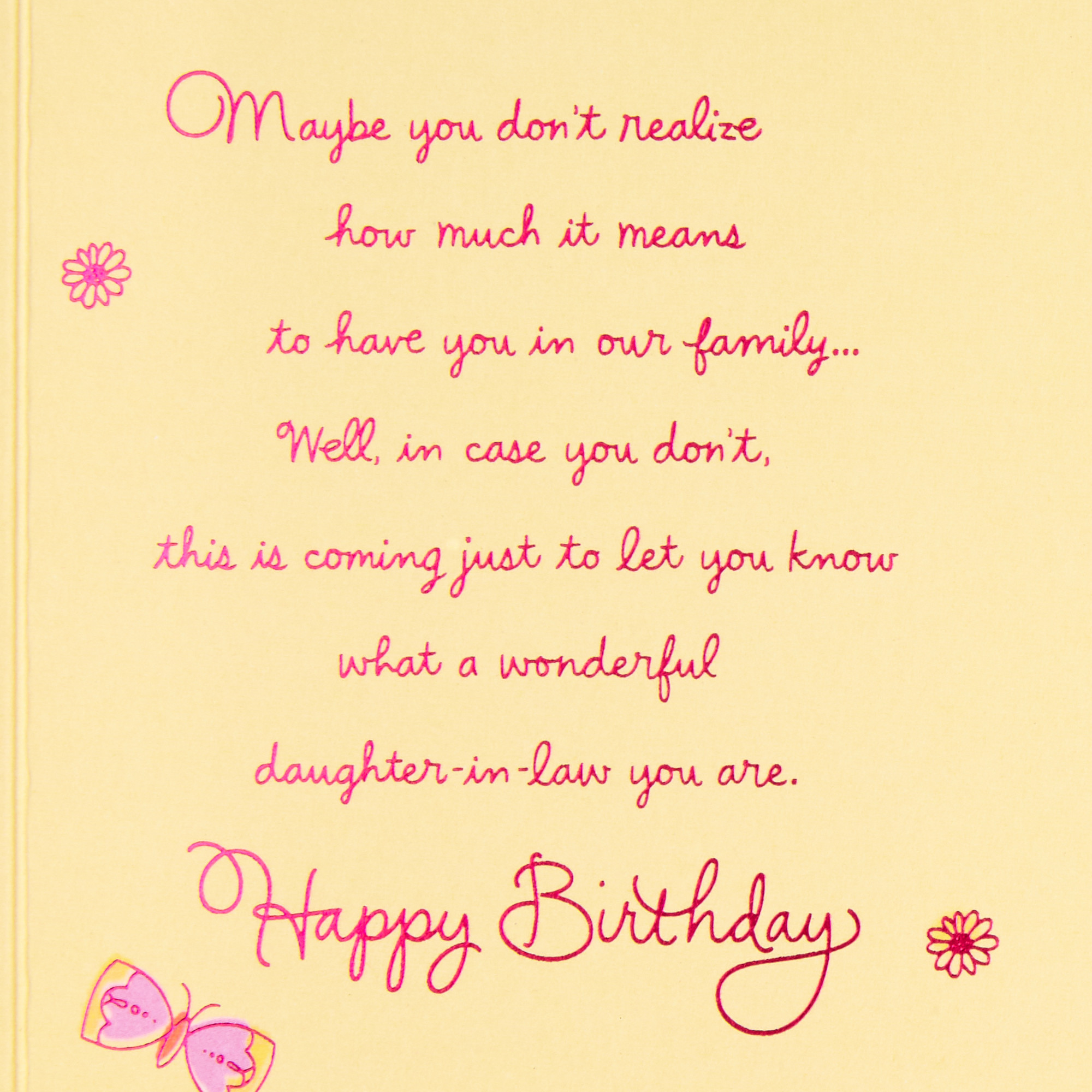 Hallmark Birthday Card for Daughter-in-Law (How Special You Are)