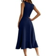 thumbnail image 4 of LISTHA Cocktail Dresses for Wedding Guest Ruffle Mermaid Sundress Casual 2025 Ruffle Mermaid Dresses Dark Blue L, 4 of 4