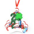 thumbnail image 1 of Decoración De Árbol De Navidad Personalizado Adornos De Navidad De Reunión Familiar Con Patrón De Papá Noel De Trébol De Cuatro Hojas sonducket HA041686-08, 1 of 6