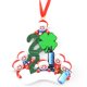 thumbnail image 1 of Decoración De Árbol De Navidad Personalizado Adornos De Navidad De Reunión Familiar Con Patrón De Papá Noel De Trébol De Cuatro Hojas Eigraketly HA041686-08, 1 of 6