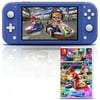 Nintendo Switch Lite (Blue) Gaming Console Bundle with Mario Kart 8 Deluxe