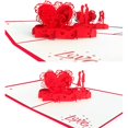 thumbnail image 4 of Tarjeta emergente de corazón de amor para el Día de San Valentín. Tarjetas de felicitación emergentes 3D para aniversario de bodas, cualquier ocasión, esposa o esposo., 4 of 5