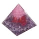 thumbnail image 4 of Verdant Touch Adorno epoxi pirámide de resina epoxi, buena durabilidad, exquisita mano de obra, pirámide morada, piedra de poder para sala de estar, dormitorio, oficina, 4 of 14