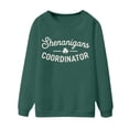 thumbnail image 6 of St Patricks Day Shirt Women Shenanigans Coordinator Graphic Holiday Casual Pullover Comfort Colors Sweatshirt, 6 of 6
