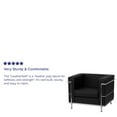 thumbnail image 4 of Flash Furniture HERCULES Regal Series Contemporary Black LeatherSoft Chair with Encasing Frame, 4 of 7