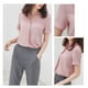 thumbnail image 4 of Camisa de gasa Mujer Blusa de manga corta de verano Top informal suelto, Rosa, XXL Jumpingount AP001402-10B, 4 of 7