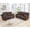 Brown-079, variant on 2PCS Power Zero Gravity Recliner Sofa Set with Adjustable Headrests,Bluetooth Speakers,Reading/LED Lights,Type C/USB Port,Cup Holders,Storage Console,Faux Fur Electric Reclining Couch,Loveseat Gray