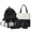 White, variant on ibiyuan School Backpacks Nylon Two Tone Spacious 5 In 1 Lightweight School Bag Set for Ages 5th 6th 8th 10th, Middle Elementary, High School, Daily Outings