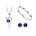 thumbnail image 2 of Xinyolin Bridal Jewelry Set Silver Plated Rhinestone Inlaid Necklace Earrings Bracelet, 2 of 5