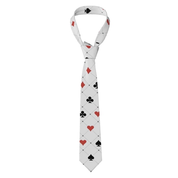 Men's Tie, Checkered Texture Floral Printed Tie Fashionable Wedding Party Best Man Suit Tie Work Tie Male Birthday Gift