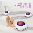 thumbnail image 2 of Jouet interactif pour chat pour chats d'intérieur avec plume rotative, jouet électronique interactif pour chat UFO (mode intelligent, faible bruit, arrêt automatique, plume mobile aléatoire, chargemen esquí esquí Gafas de esquí, 2 of 5