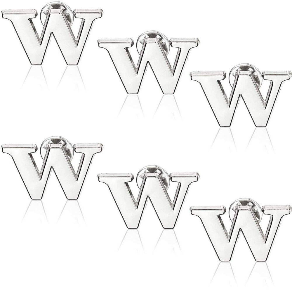 Bright Creations - 6 Pack Monogram Alphabet Letter W ...