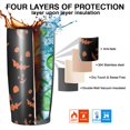 thumbnail image 7 of 20oz Tumblers Witch Pumpkin Halloween Pattern Stainless Steel Vacuum Insulated Double Wall Travel Tumbler Cups Mug with Lid and Straw,Cleaning Brush for Cold & Hot Drinks, 7 of 7