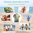 thumbnail image 6 of Wobbly Life Mens Hawaiian Shirt Loose Fit Shirts - Short Sleeve And Button Down Hawaiian Shirt for Men with Pocket, 6 of 7