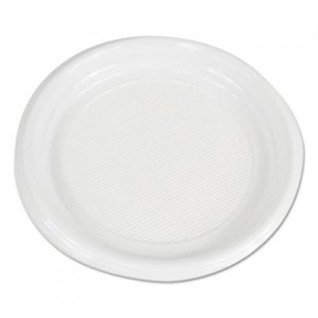 Boardwalk BWKPLTHIPS9WH 9 in. Hi Impact Plastic Dinnerware Plate, White