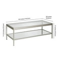thumbnail image 5 of Pemberly Row Traditional Metal Coffee Table Nickel, 5 of 8