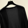 thumbnail image 5 of Ohufall Long Sleeve Cardigans for Women Summer Light Breathable Open Front Bolero Shrugs Fashion Solid Causal Cover Up Tops for Women, 5 of 6