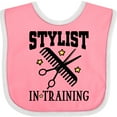 thumbnail image 3 of Inktastic Stylist in Training Girls Salon Girls Baby Bib, 3 of 4