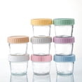 thumbnail image 4 of [6 Pack] Salad Dressing Container To Go,100ml Glass Small Condiment Container with Lids, Dipping Sauce Cups Set, Leakproof Reusable Sauce Containers for Lunch Box Work Trip., 4 of 4