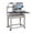 White+Blue + Aluminium-3, variant on 16x24 pneumatic up sliding dual platen heat press machine with infrared positioning 110V,2000W(LTL carry)