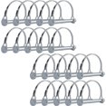 thumbnail image 2 of LAICAIW 20 Packs Wire Lock Pin, 5/16 Inch Shaft Locking Pin Heavy Duty Safety Coupler Pin Trailer Hitch Pins with Round Arch Wire Retainer for Trailers Lawn Garden, 2 of 7