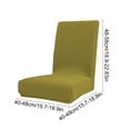 thumbnail image 3 of COM1950s Stretch Chair Slipcovers, Elastic Dining Chair Covers with Full Coverage Protection, Washable Polyester Fabric, Leaf Pattern Design, 3 of 7
