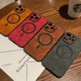 thumbnail image 2 of Funda magnética de carga inalámbrica para iPhone, carcasa elegante de lujo con diseño de ciervo de negocios para modelos 14, 13, 12, 11 Pro Max Plus, X, S, XR, Magsafe Fivean unisex, 2 of 2